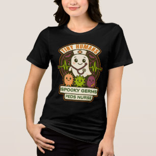 Camiseta Triblenda Pequeños gérmenes espeluznantes para humanos — Enf