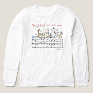Camiseta Triblenda PEQUEÑOS PECES OVEJA UNA YEGUA GARZAS ALCES Sandra