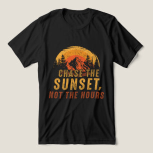 Camiseta Triblenda Perder la puesta de sol, no las horas