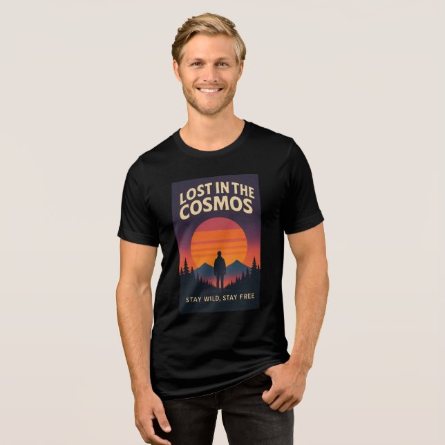Camiseta Triblenda Perdidos en el Cosmos (Anverso Completo)