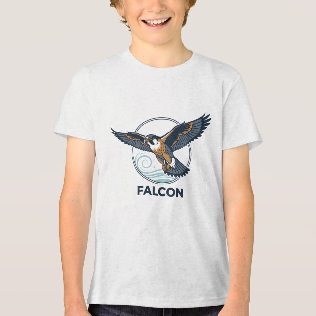 Camiseta Triblenda Peregrine falcon   Boys' T-Shirts (Anverso)