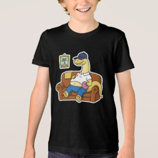 Camiseta Triblenda Perezoso Dinosaurio Couch Potato Donut Relajante D