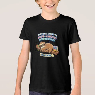 Camiseta Triblenda Perezoso Divertido Experto en Siestas y Humor de P