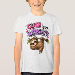 Camiseta Triblenda Perezoso lindo pero travieso