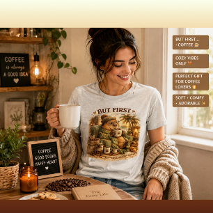 Camiseta Triblenda Pero Primero Capybara Leyendo Libro Animal Lindo C