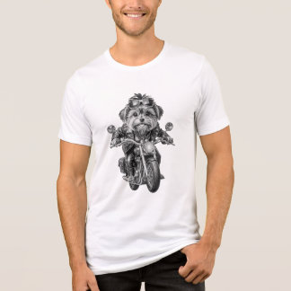 Camiseta Triblenda Perro Biker Terrier de Yorkshire