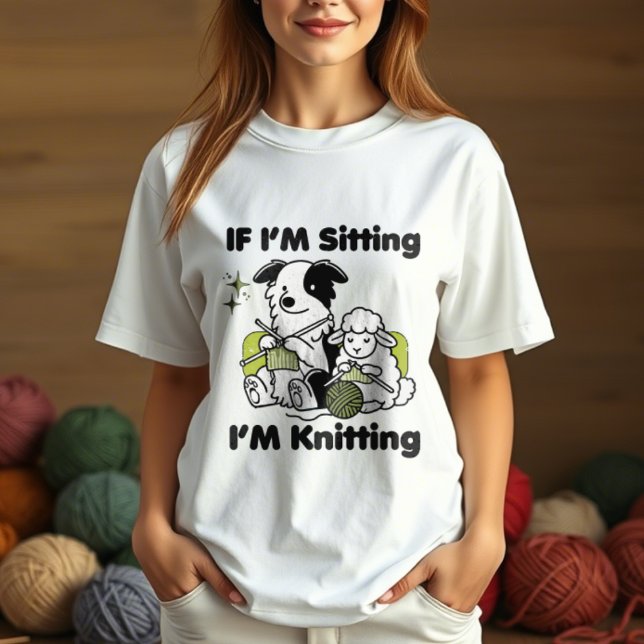 Camiseta Triblenda perro collie fronterizo con amante del hilo de pun (Subido por el creador)