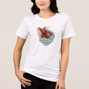 Camiseta Triblenda Perro de Apoyo Emocional Xoloitzcuintli