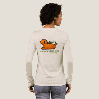 Camiseta Triblenda Perro de Calabaza Brillante Otoño