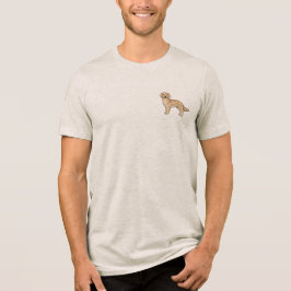 Camiseta Triblenda Perro De Dibujos Animados Únicos Lindo Retriever D