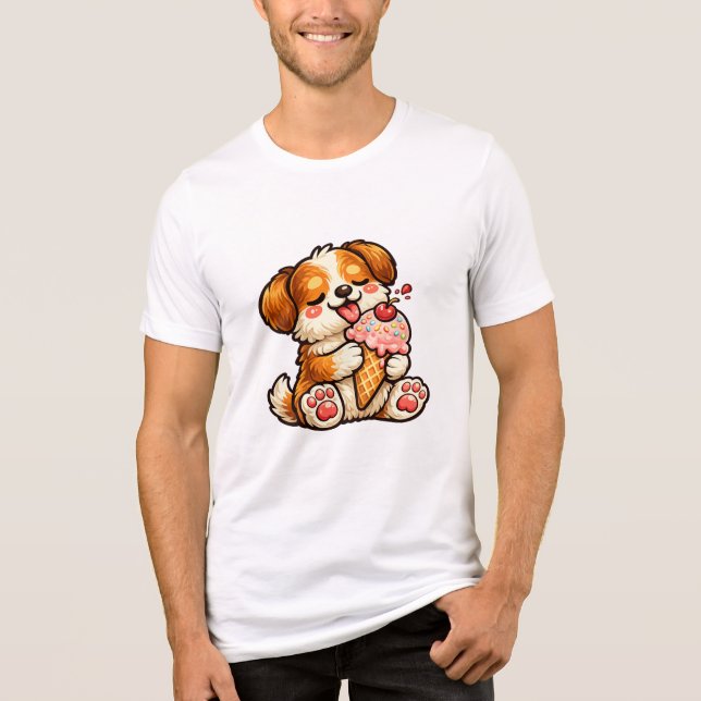 Camiseta Triblenda Perro de helado genial (Anverso)