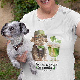 Camiseta Triblenda Perro de San Patricio en Derby Green Beer Shenanig