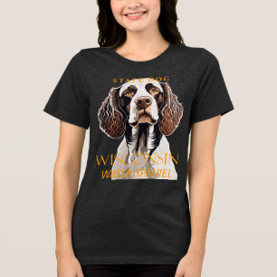 Camiseta Triblenda Perro del Territorio de Wisconsin El Spaniel de Ag