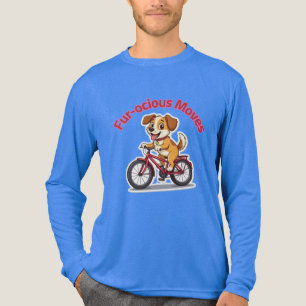 Camiseta Triblenda Perro Divertido en Bicicleta – Perro Adorable Mont