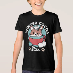 Camiseta Triblenda Perro en taza festiva para vibraciones de vacacion