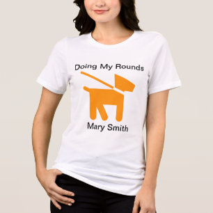 Camiseta Triblenda Perro en una correa