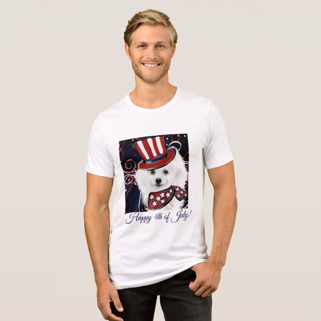 Camiseta Triblenda Perro Esquimal Americano (Anverso Completo)