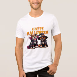 Camiseta Triblenda perro fiesta feliz de halloween