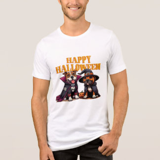 Camiseta Triblenda perro fiesta feliz de halloween
