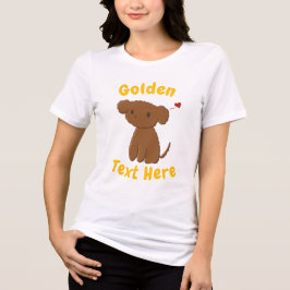 Camiseta Triblenda Perro Golden Doodle Personalizado
