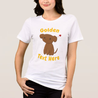 Camiseta Triblenda Perro Golden Doodle Personalizado
