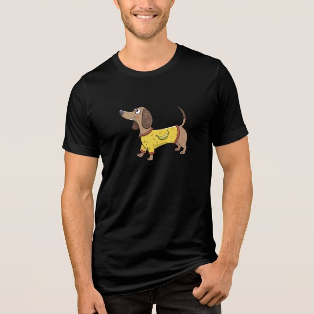 Camiseta Triblenda Perro gracioso (Anverso)