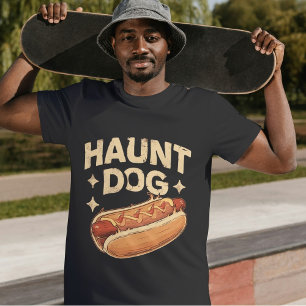 Camiseta Triblenda Perro Haunt Divertido Halloween Hot Dog Pun