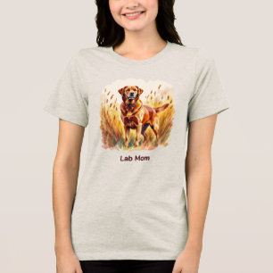 Camiseta Triblenda Perro Labrador Retriever Fox Rojo