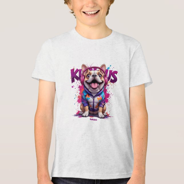 Camiseta Triblenda Perro manga kurioso (Anverso)