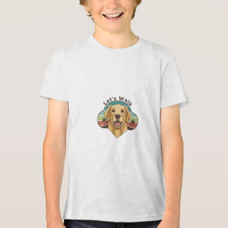 Camiseta Triblenda Perro Retriever Dorado Divertido con una sonrisa