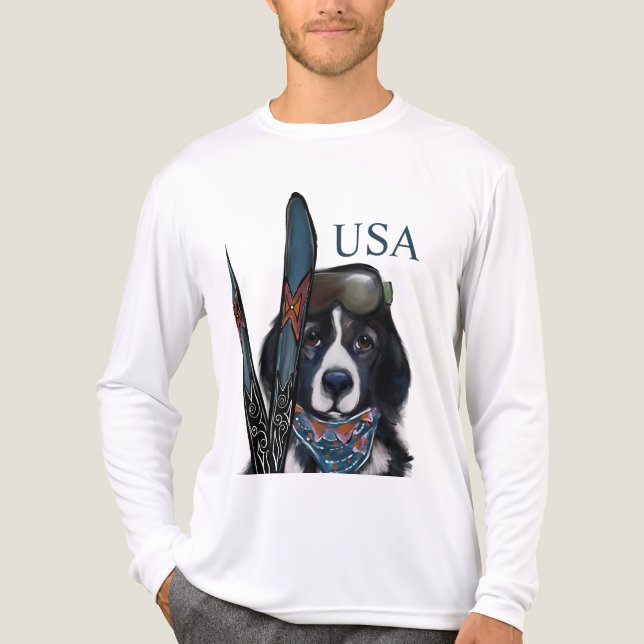 CAMISETA TRIBLENDA PERRO TERRA NOVA  (Anverso )