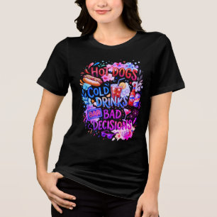 Camiseta Triblenda Perros Calientes Decisiones Malas
