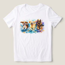 Perros chapoteando