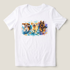 Camiseta Triblenda Perros chapoteando