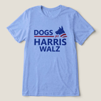 Camiseta Triblenda Perros para Harris Walz