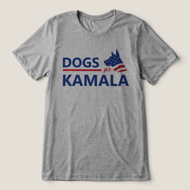 Camiseta Triblenda Perros para Kamala (Diseño delantero )