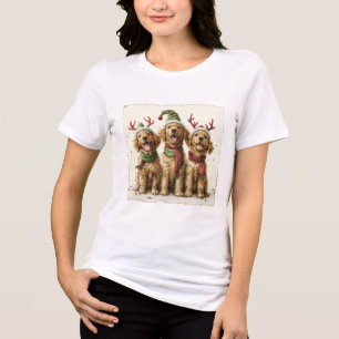 Camiseta Triblenda Perros recuperadores de oro de navidades