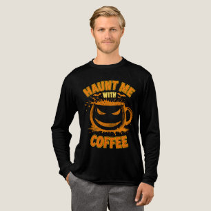 Camiseta Triblenda Persígueme con café Jack-O’-Lantern Halloween
