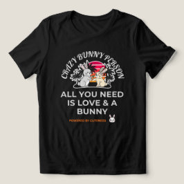 Camiseta Triblenda Persona de conejo loca 
