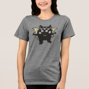 Camiseta Triblenda Personaje de Demonio Bonito - Muchos Ojos Monstruo