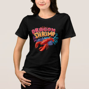 Camiseta Triblenda Personaje de Dibujos Animados de Langosta Dragón C