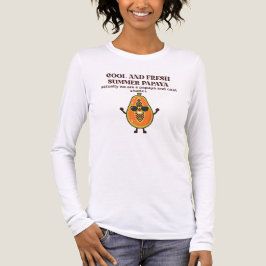 Camiseta Triblenda Personaje de Papaya Fresca y Genial para el Verano
