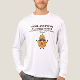 Camiseta Triblenda Personaje de Papaya Fresca y Genial para el Verano