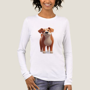 Camiseta Triblenda Personaje de perro de dibujos animados 3D lindo