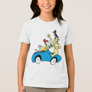 Camiseta Triblenda Personajes de Huevos Verdes con Jamón de Dr. Seuss