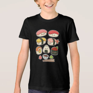 Camiseta Triblenda Personajes de Sushi Kawaii Adorables - Amante de l