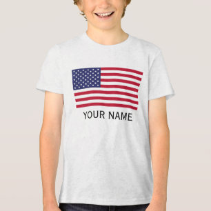Camiseta Triblenda Personaliza con tu nombre Estados Unidos