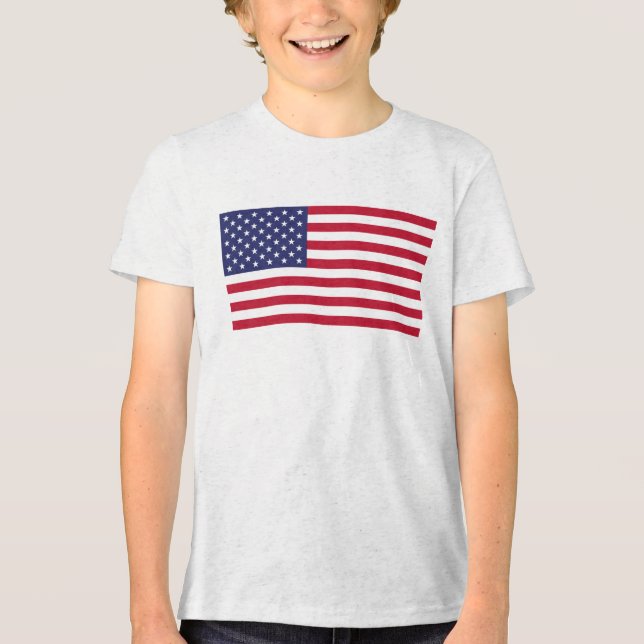 Camiseta Triblenda Personaliza con tu nombre Estados Unidos (Anverso)