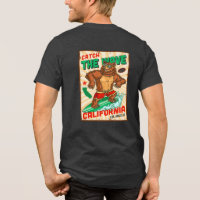 Personaliza Oso Surfista de California Atrapa La O