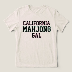 Camiseta Triblenda Personaliza Tu Ubicación Mahjong Gal Preppy